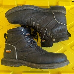 ARIAT MEN'S GROUNDBREAKER WATERPROOF WORK BOOTS - STEEL TOE Size 12 Men’s
